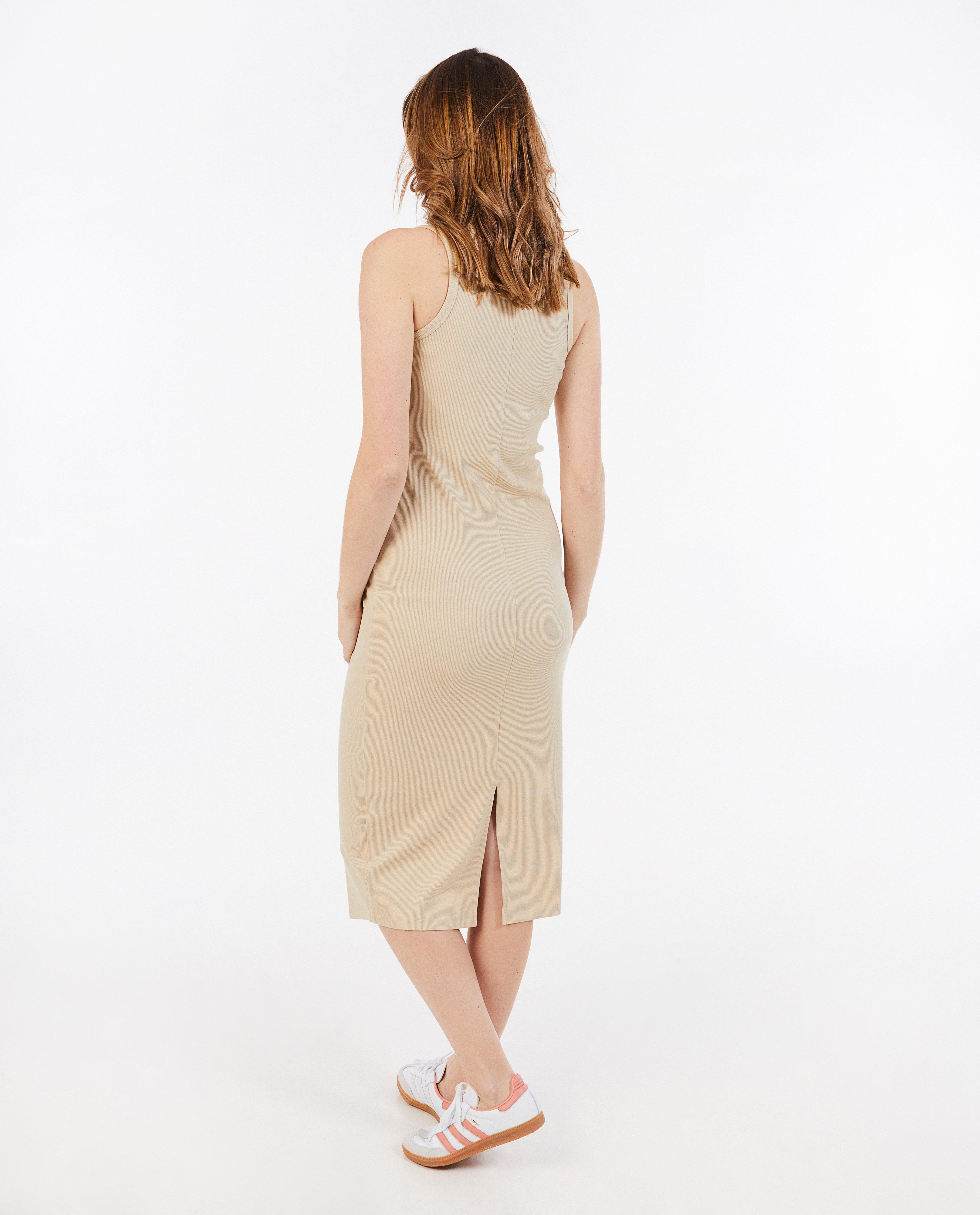 Rochie Atelier Maman Maternity cu nervuri fine gri deschis