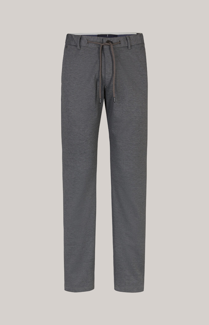Chino Maxton in Grau strukturiert