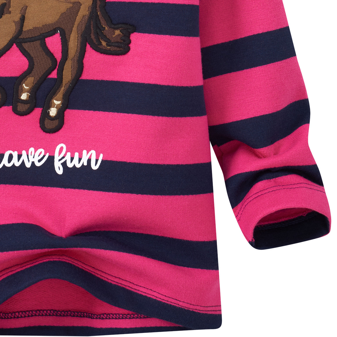 Mädchen Hoodie mit Pferde-Applikation