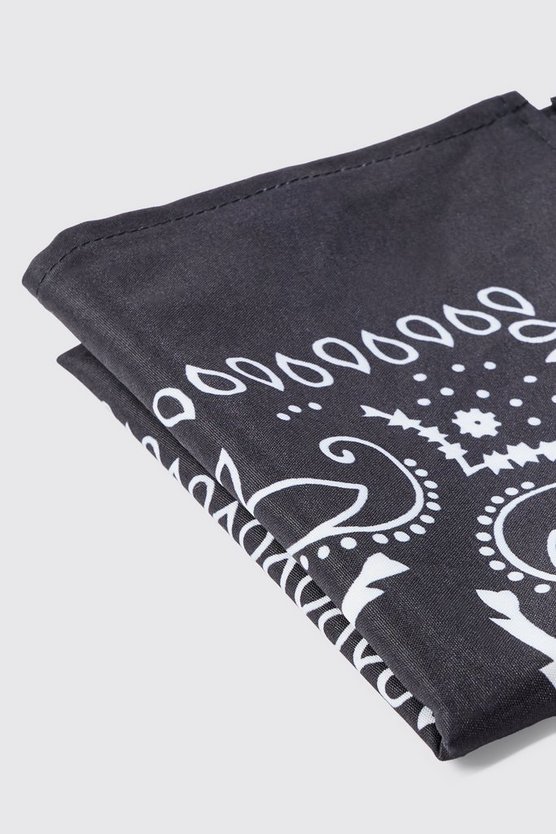 Bandana in Schwarz mit Paisley-Print