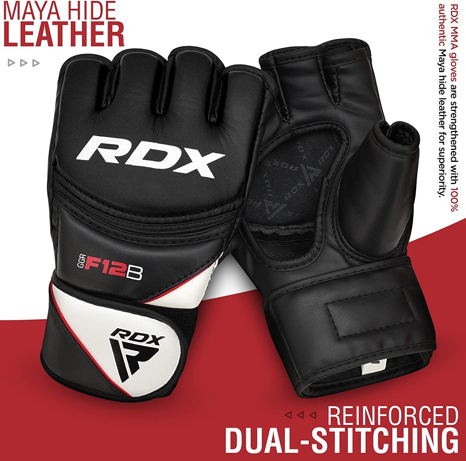 RDX Sports MMA-Handschuhe RDX Professionelle MMA Handschuhe, MMA Gloves Kampfsport Boxsack