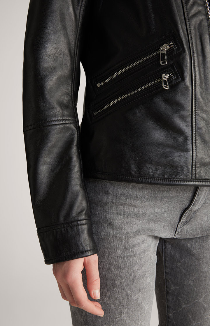 Lederjacke in Schwarz
