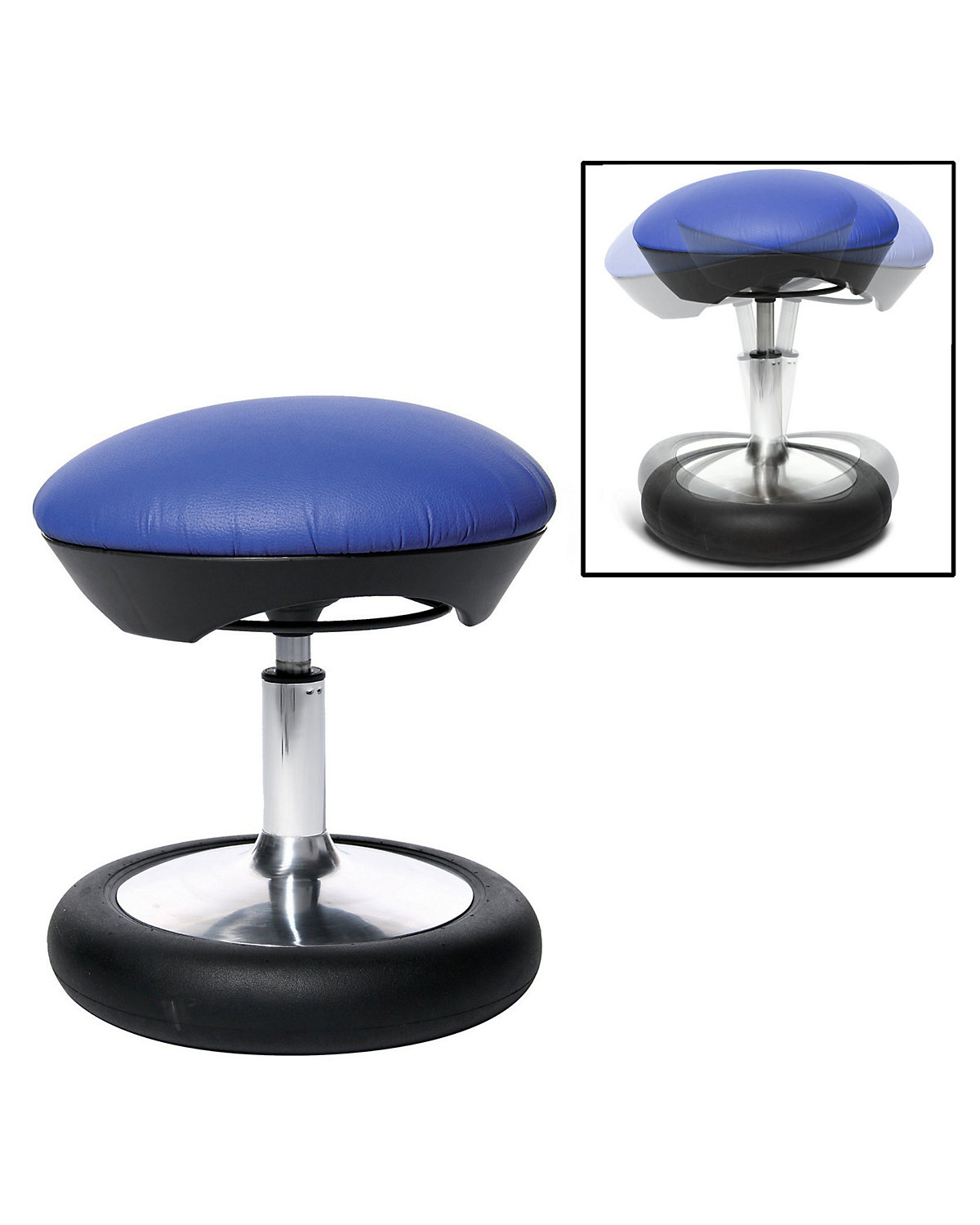 Kinder Fitnesshocker Sitness Kid 20, chrom/blau