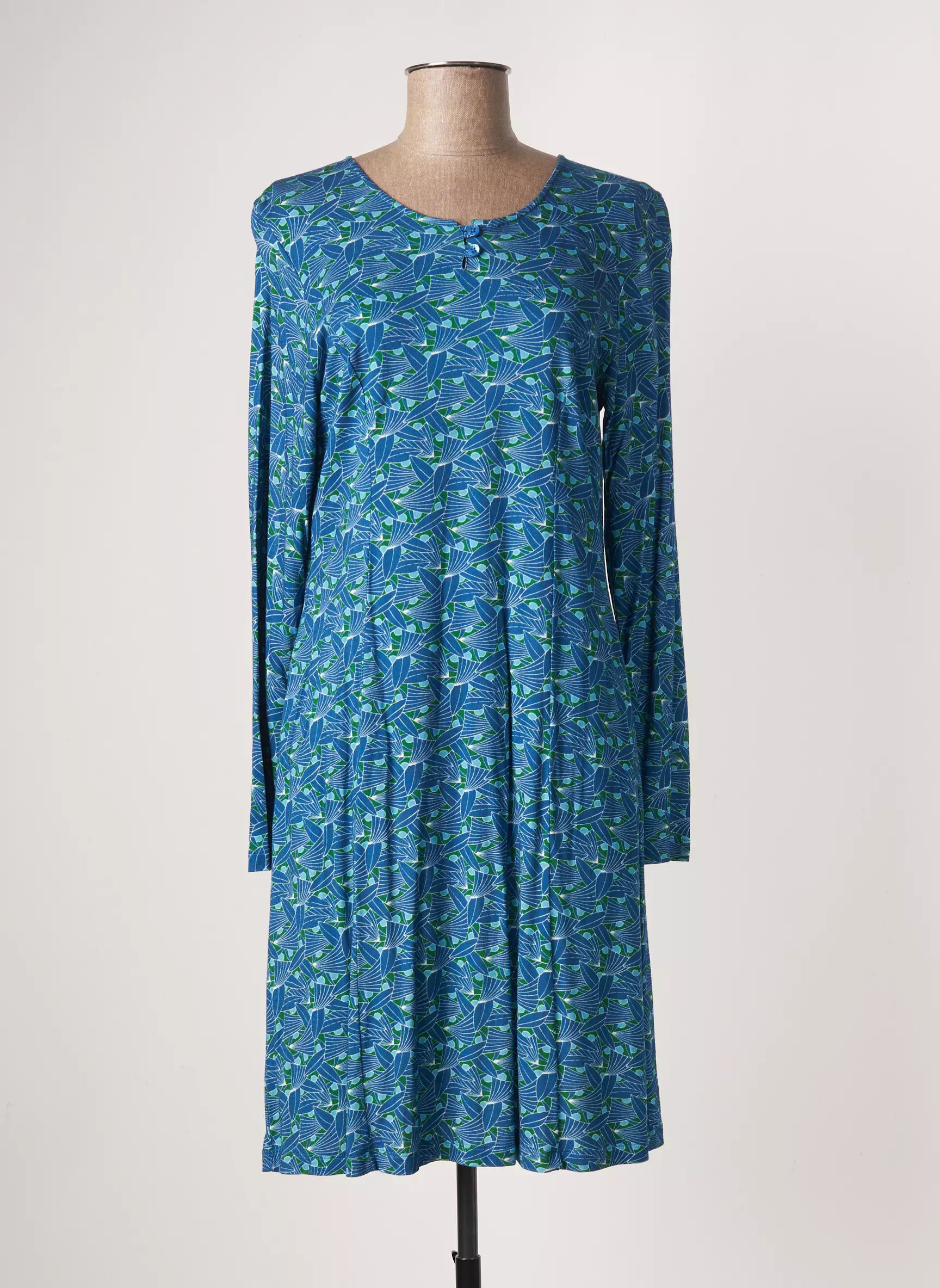 Agathe   Louise Robes Mi Longues Femme couleur bleu