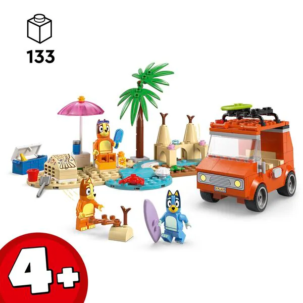 LEGO Bluey 11202 Blueyjeva vožnja z avtomobilčkom na plažo