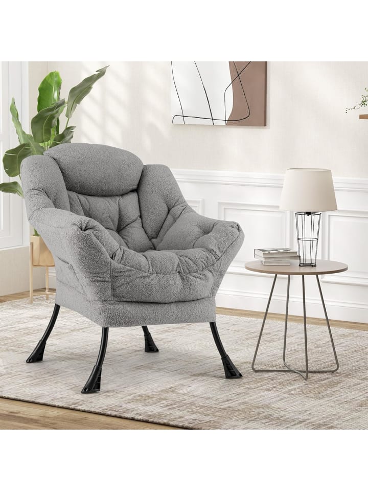 COSTWAY Relaxsessel gepolstert in Grau günstig kaufen onesize