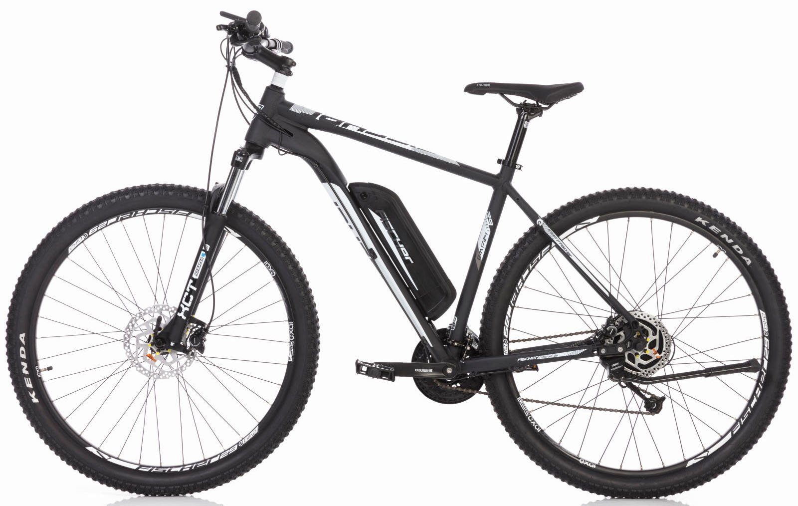 FISCHER Fahrrad E-Bike MONTIS EM 1724 557, 10 Gang Shimano Deore Schaltwerk, Kettenschaltung, Heckmotor, 557 Wh Akku, (mit Schloss)