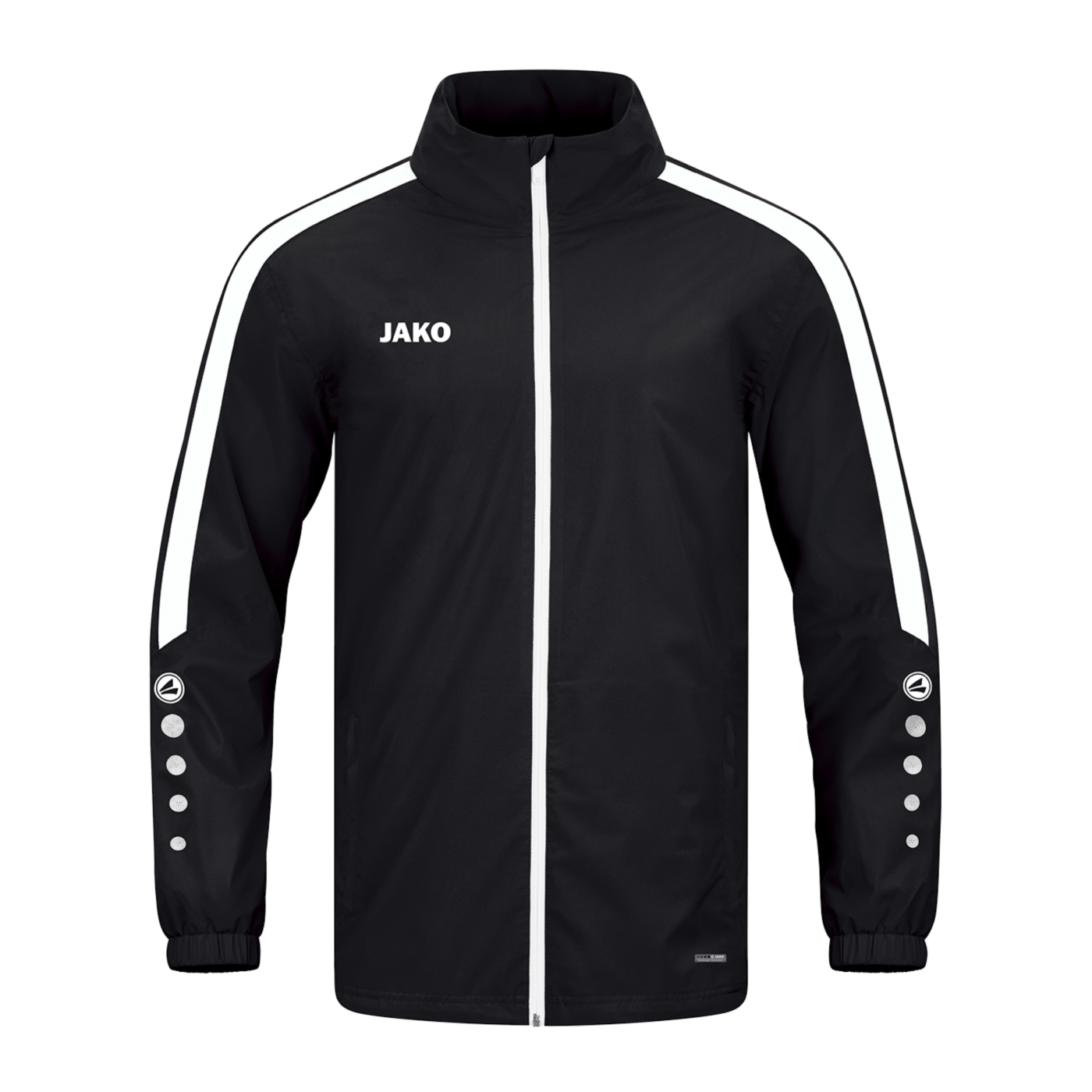 JAKO Power Allwetterjacke Schwarz Weiss F800