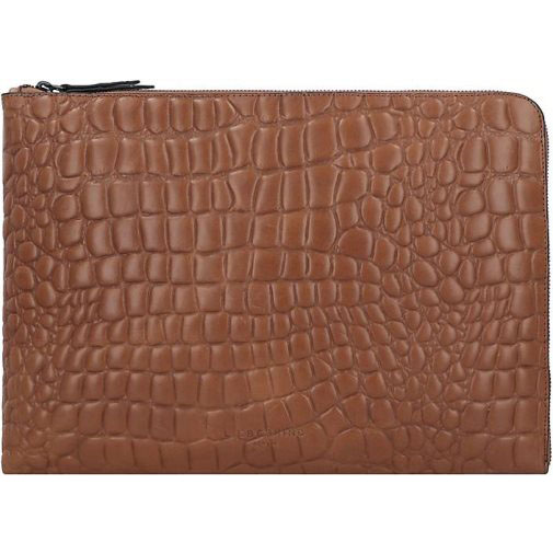 Liebeskind Paper Bag Kroko Laptophülle Leder 36 cm