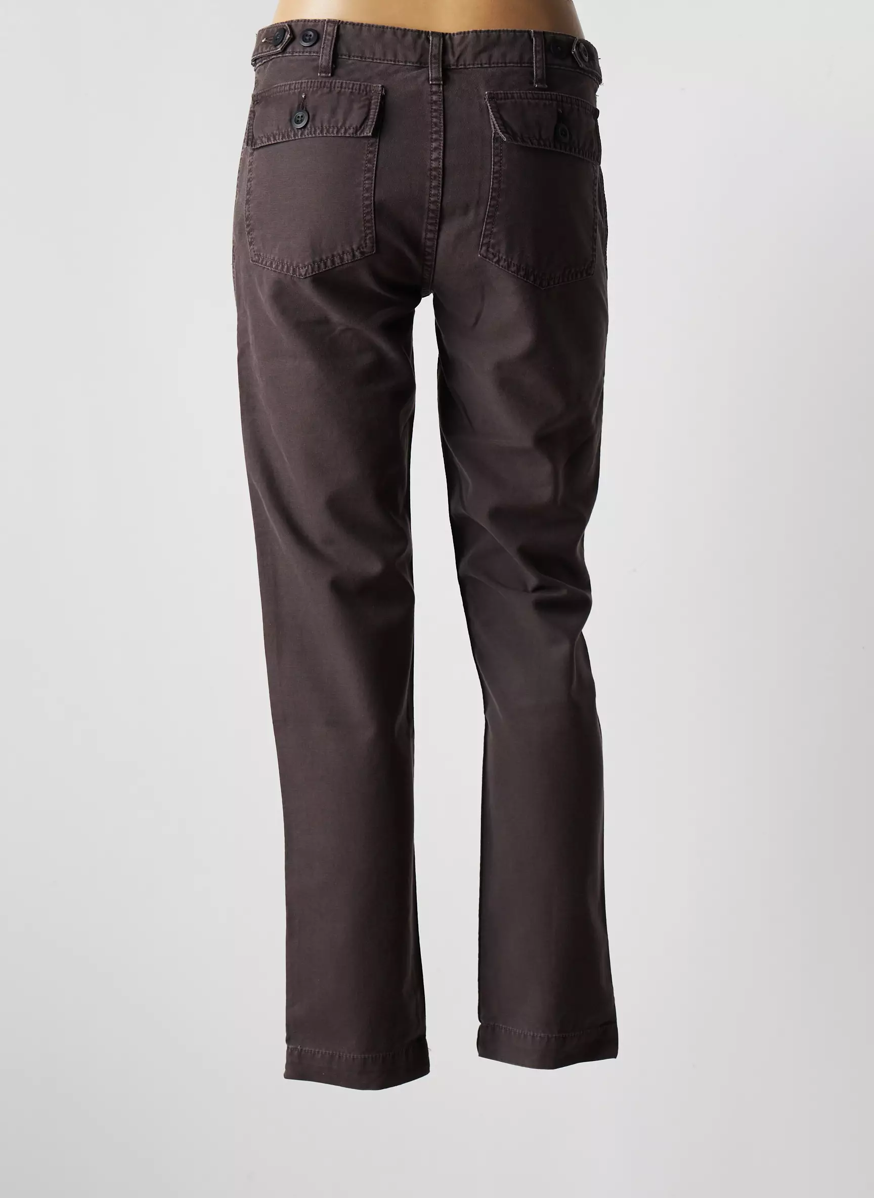 Hartford Pantalons Droits Femme couleur marron