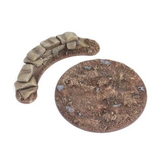 Kriegsmaschinen Bases 64mm Sandsackstellung 1