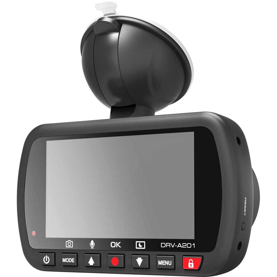 Kenwood Dashcam DRV-A201 mit 2 Megapixel CMOS Sensor, 136° Weitwinkelobjektiv und G-Sensor - ATU