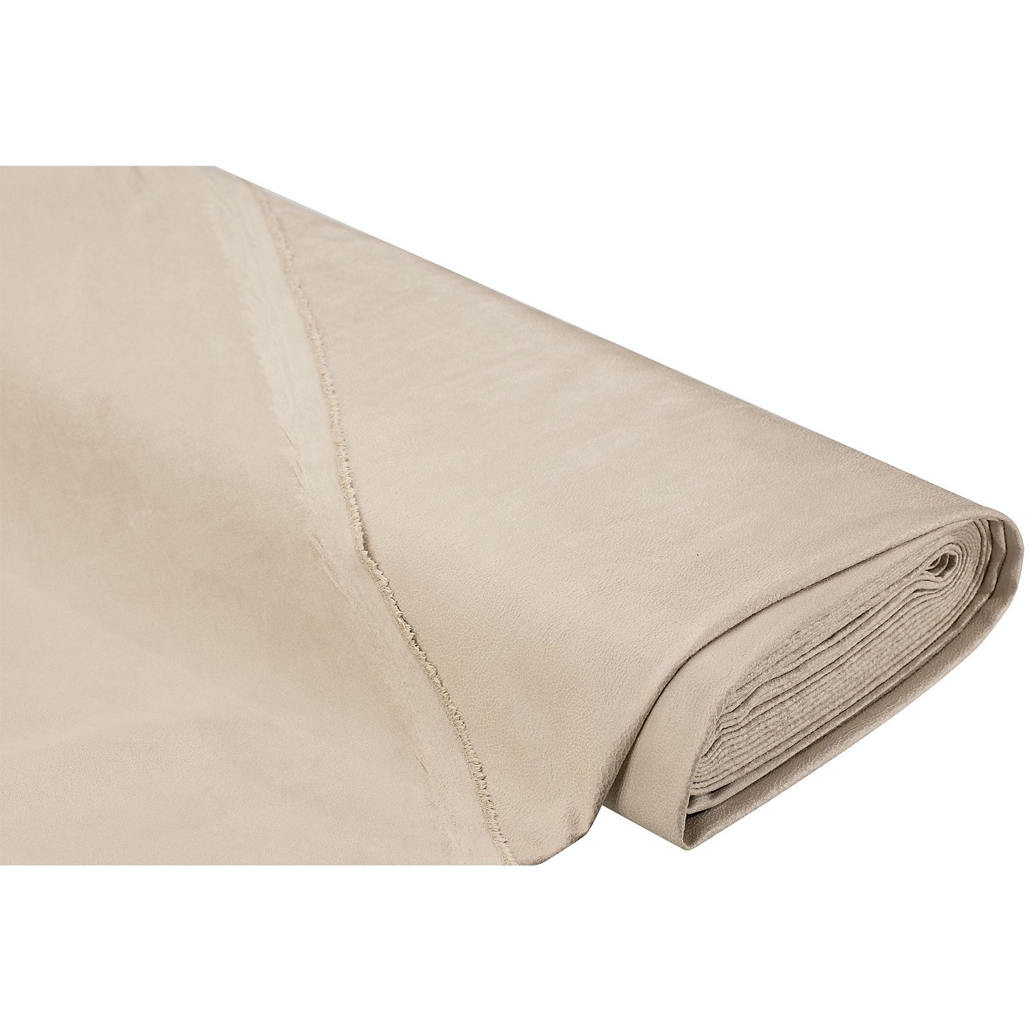 Stretch-Wildlederimitat, creme