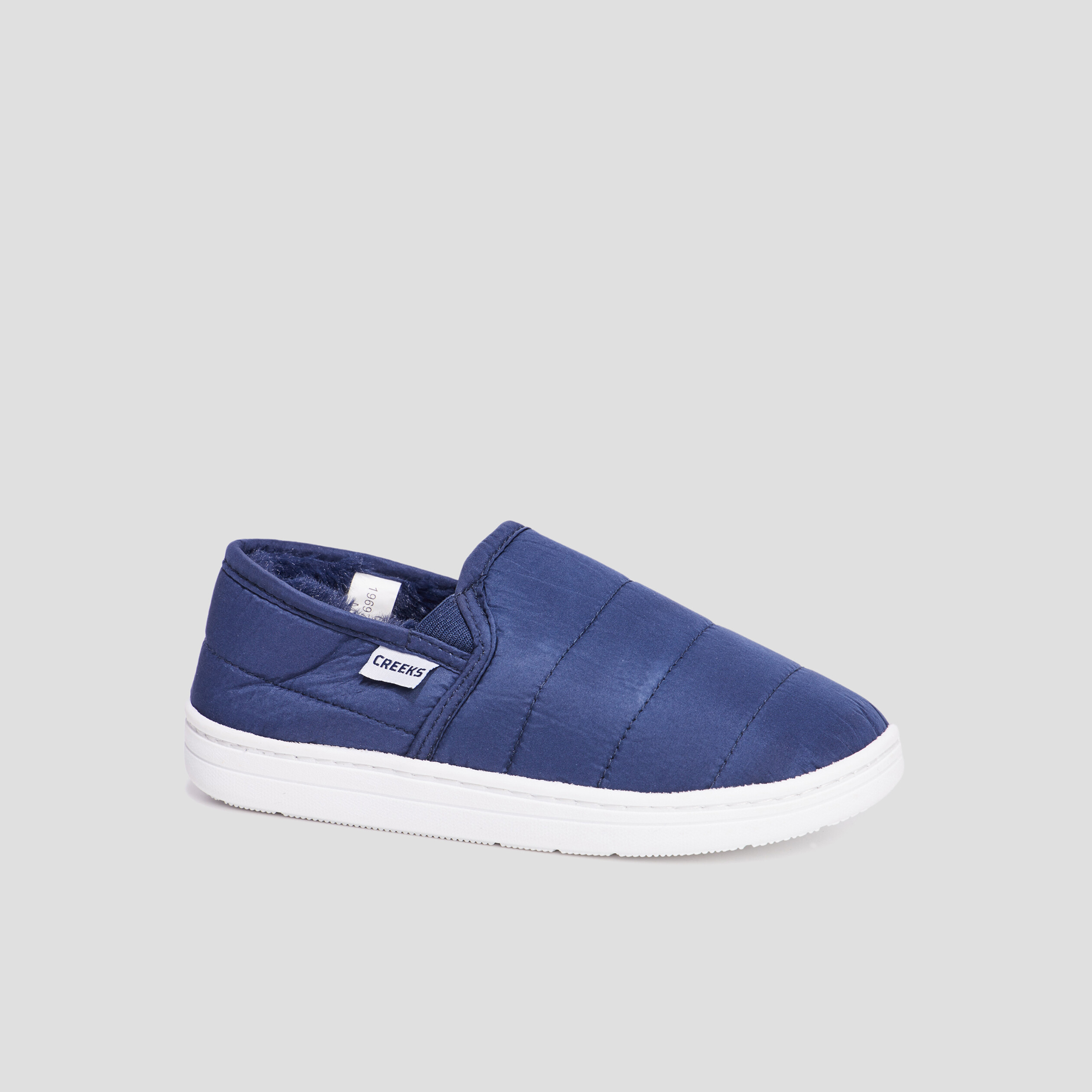 Chaussons sans gêne fourrés Creeks bleu garçon | La Halle