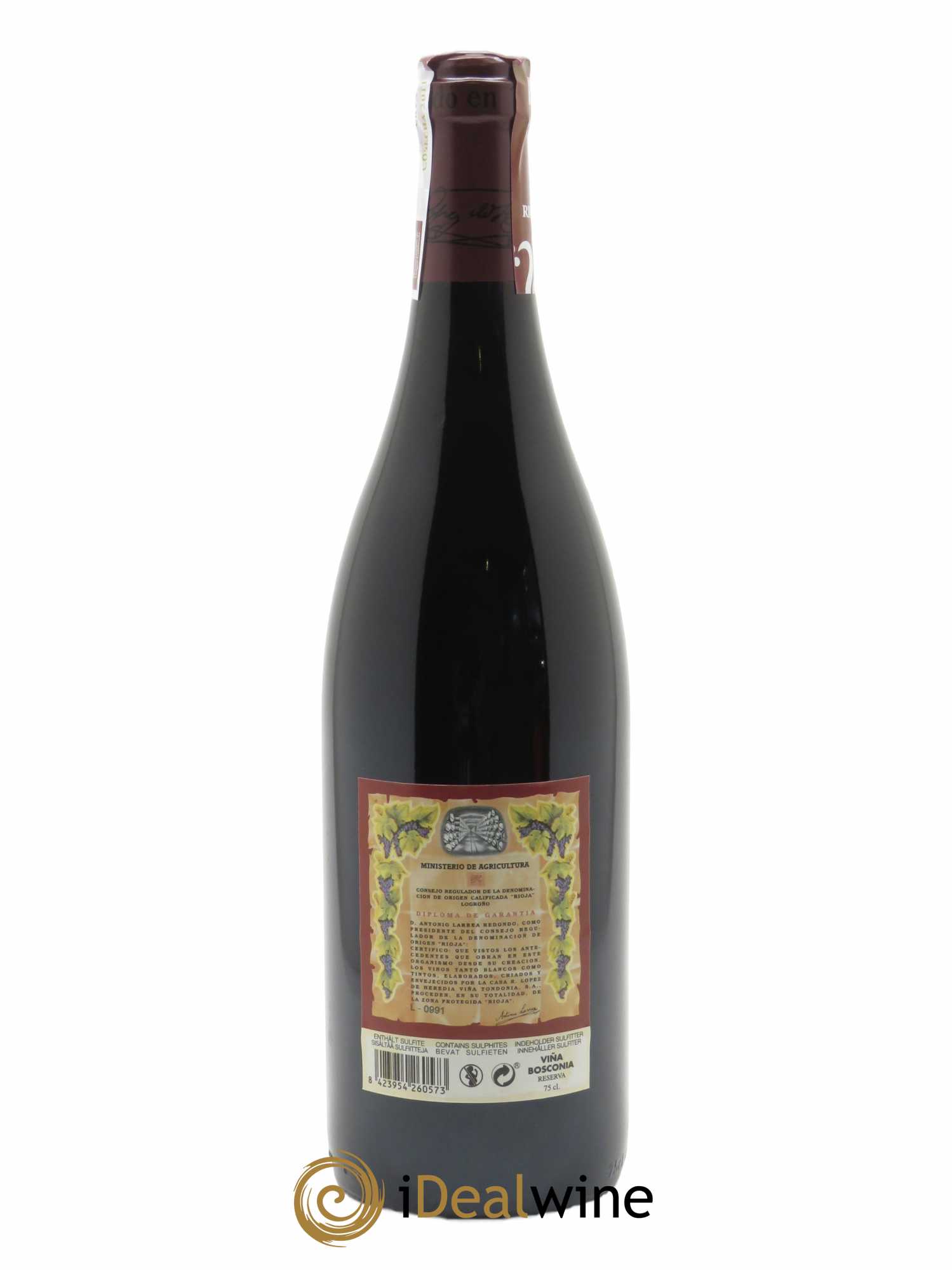 Rioja Viña Bosconia Reserva Vina Tondonia R. Lopez de Heredia  2011 - Lot de 1 Bouteille