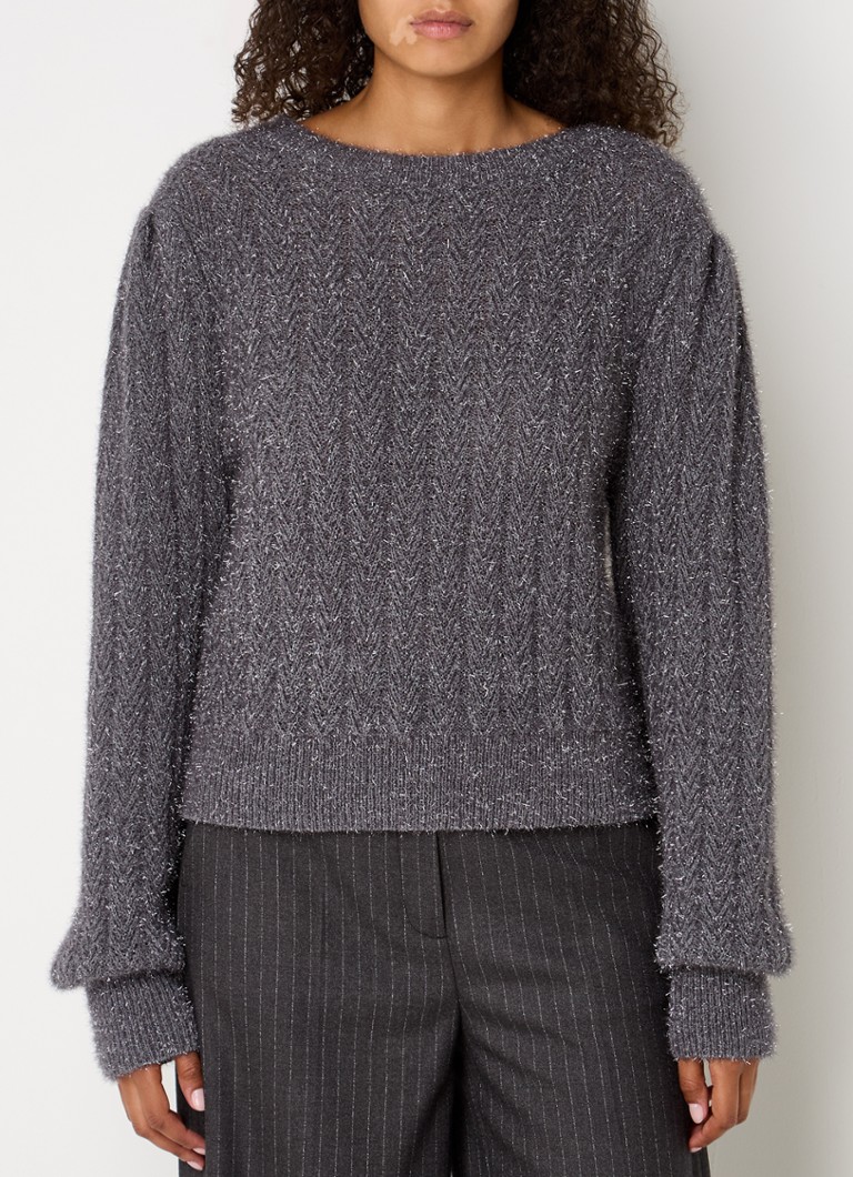 Πλεκτό πουλόβερ Aaiko Chunky με lurex