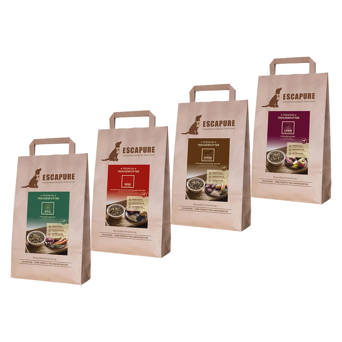 ESCAPURE Probierpaket 4x1,5kg günstig kaufen bei ZooRoyal