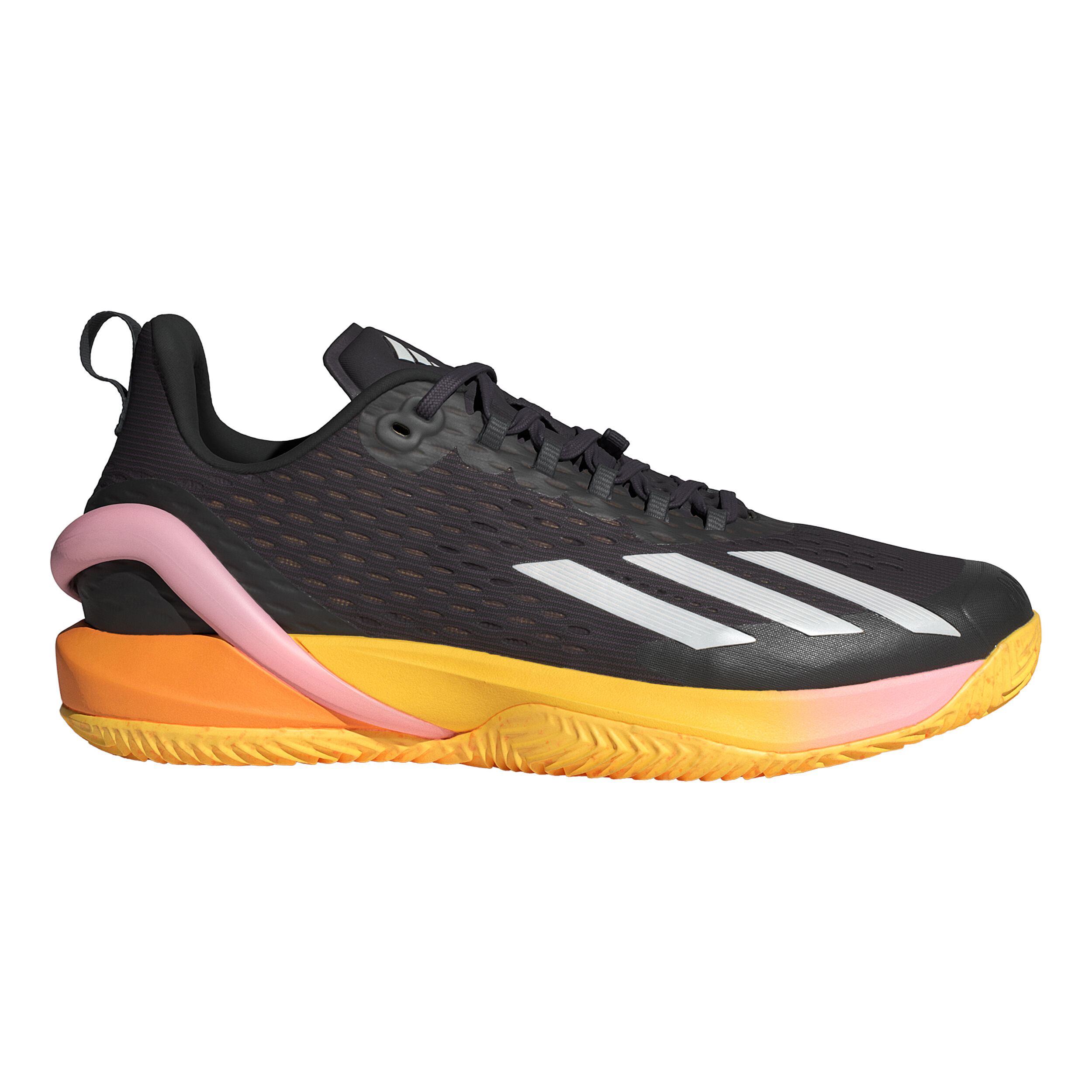 Adizero Cybersonic Sandplatzschuh Herren - Schwarz, Orange