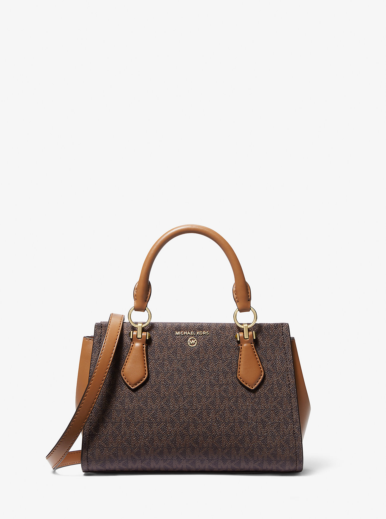 Borsa a tracolla Marilyn con piccolo logo - Marrone/Acorn