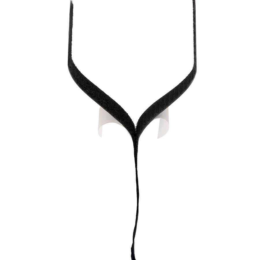 Klettverschluss rauh, weich klebend von Norauto, schwarz, 2 x 2 m - ATU
