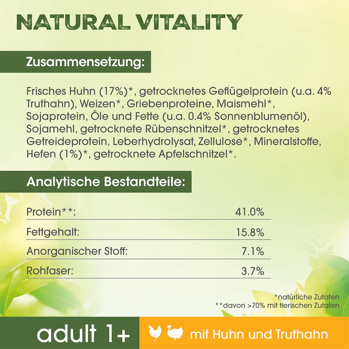 PERFECT FIT™ Katze Natural Vitality Adult 1+ mit Huhn und Truthahn