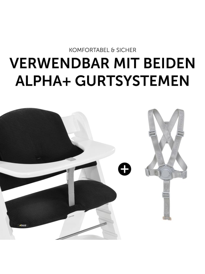 Hauck Sitzkissen / Hochstuhlauflage für Alpha Hochstuhl - in schwarz günstig kaufen onesize
