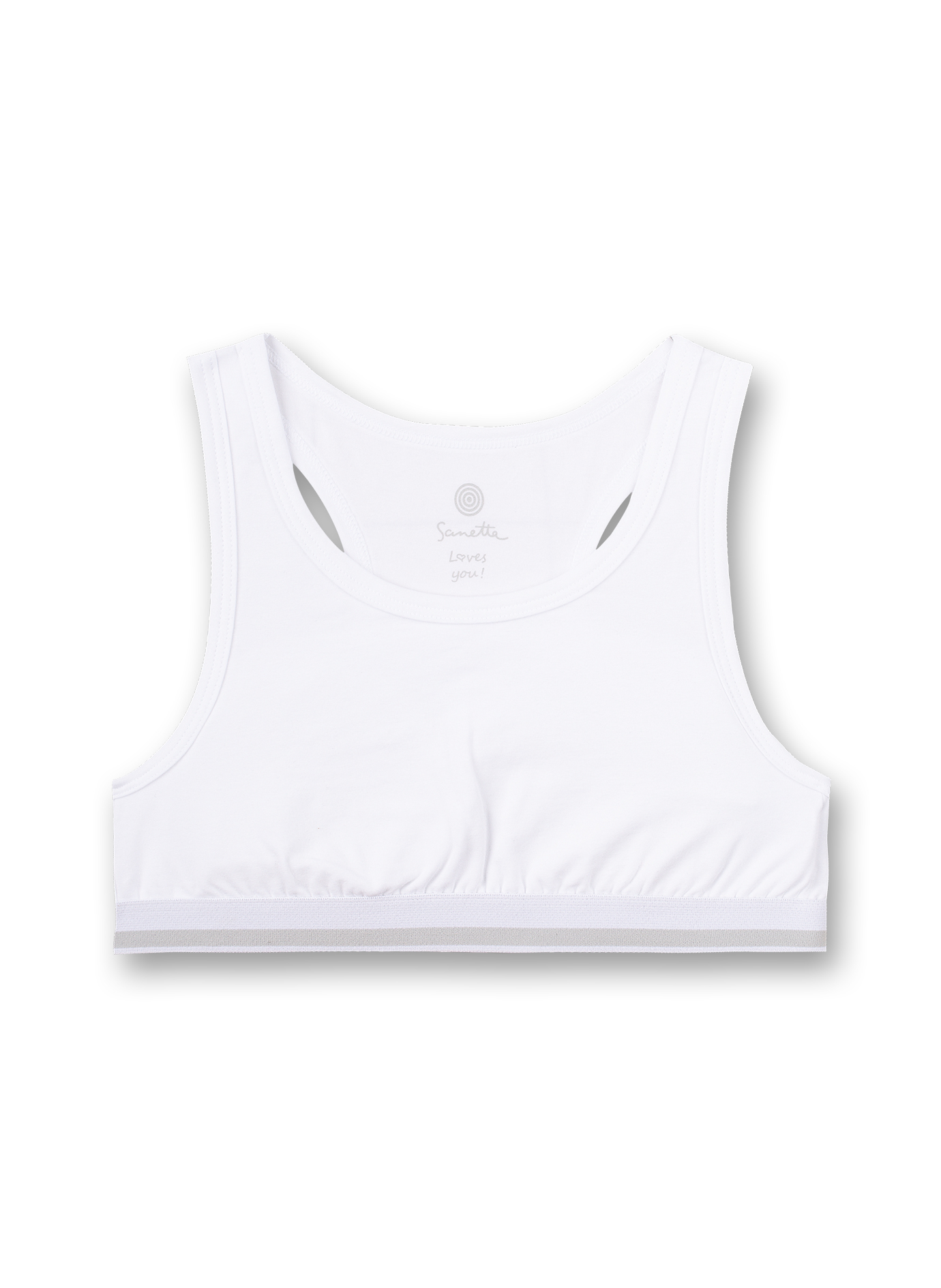 Mädchen-Bustier Weiß