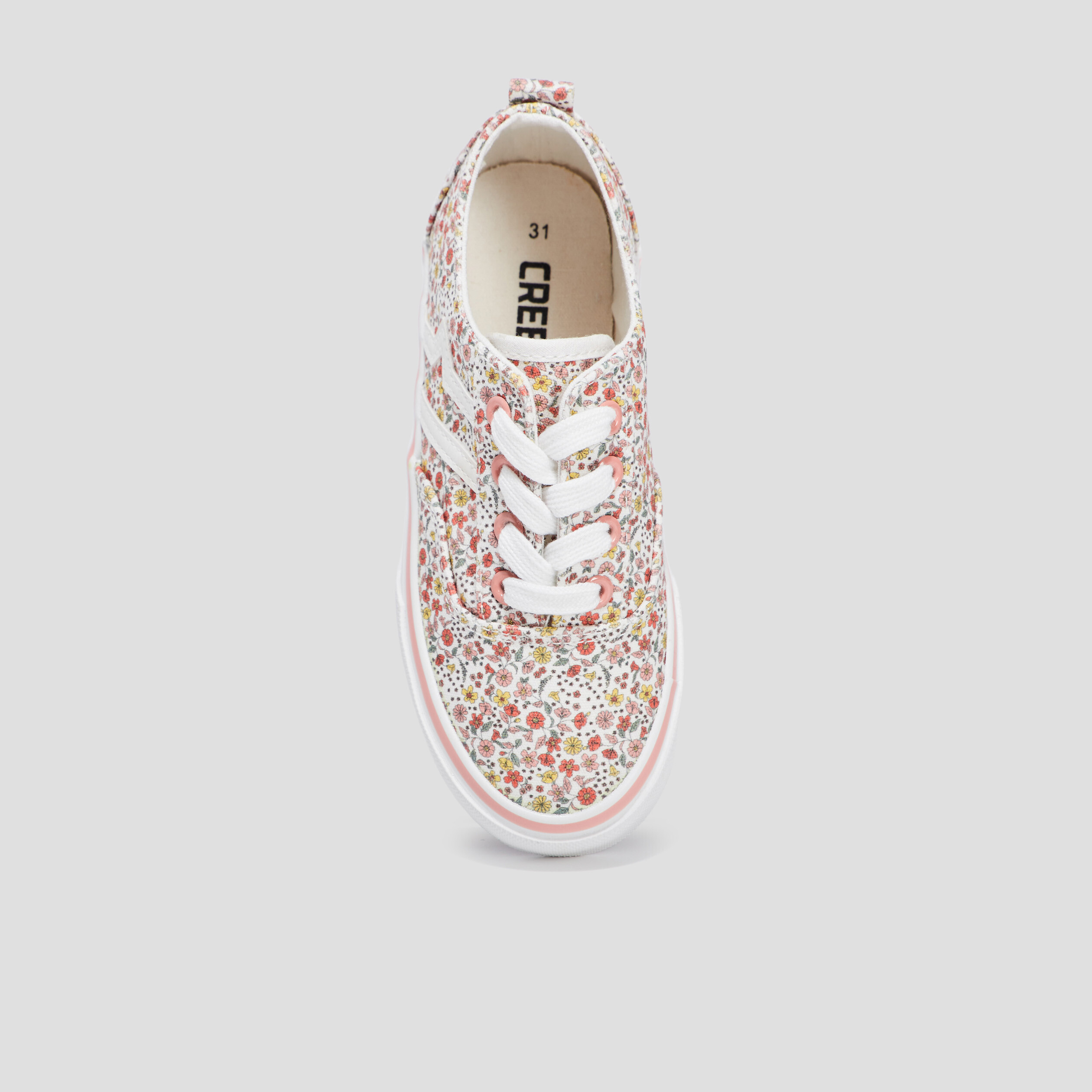 Tennis en toile à lacets Creeks multicolore fille | La Halle
