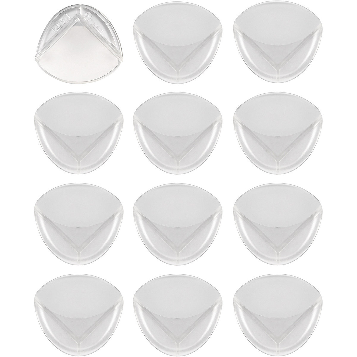 Eckenschutz, transparent, Vorteilspack, 12er Set