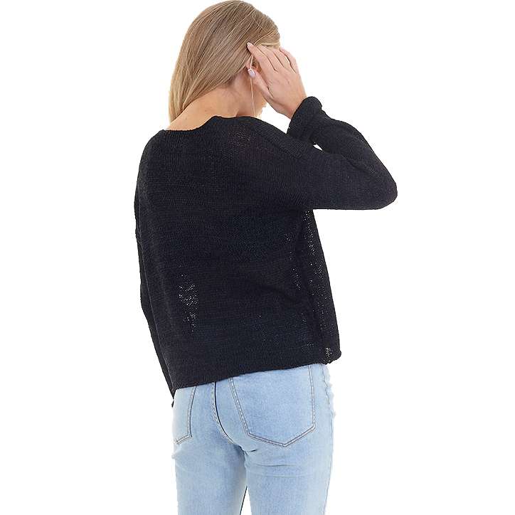 BRAVE SOUL Health Damen Pullover LK-248HEALTH BLACK