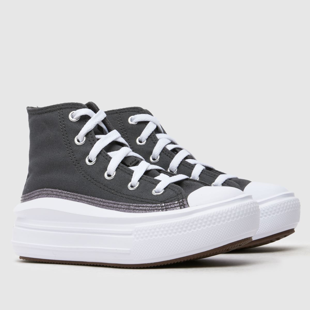 Converse svarta all star move hi glitter flickor juniorsneakers