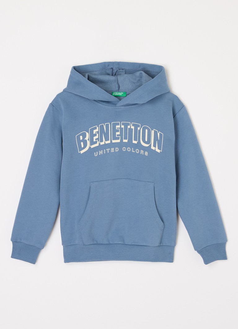 Hanorac Benetton cu logo imprimat