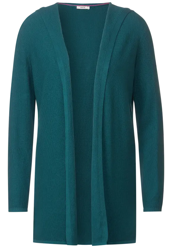 CECIL Lange Kapuzenstrickjacke