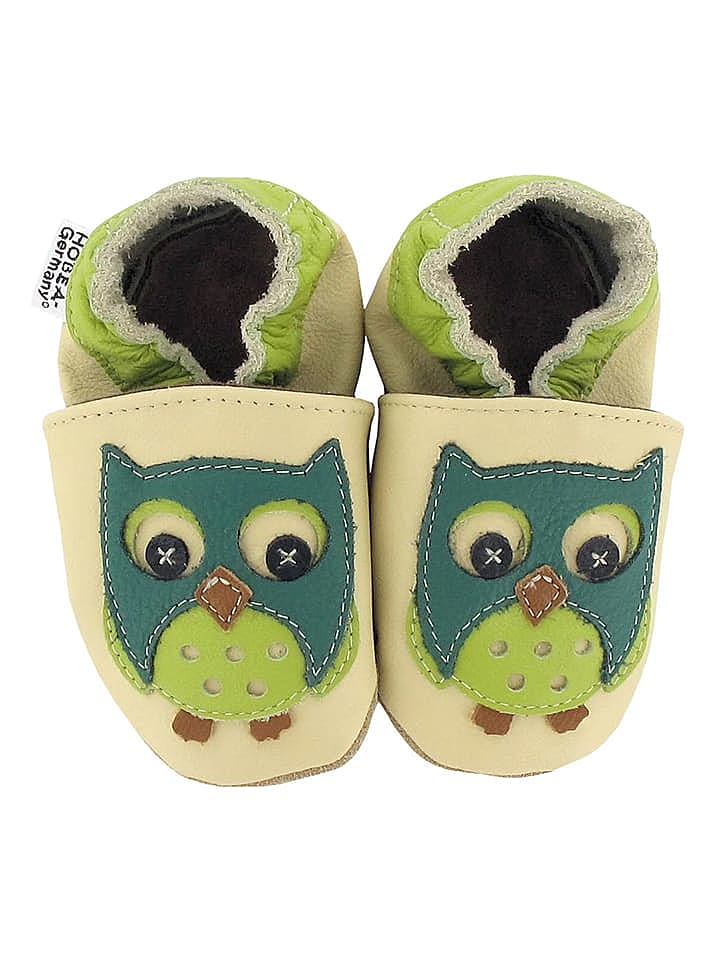 Hobea Leder-Krabbelschuhe 