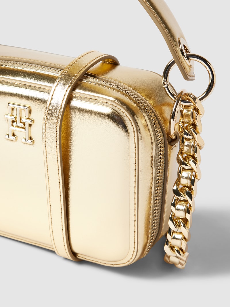 Saddle Bag mit Label-Details Modell 'CHIC TRUNK' in gold