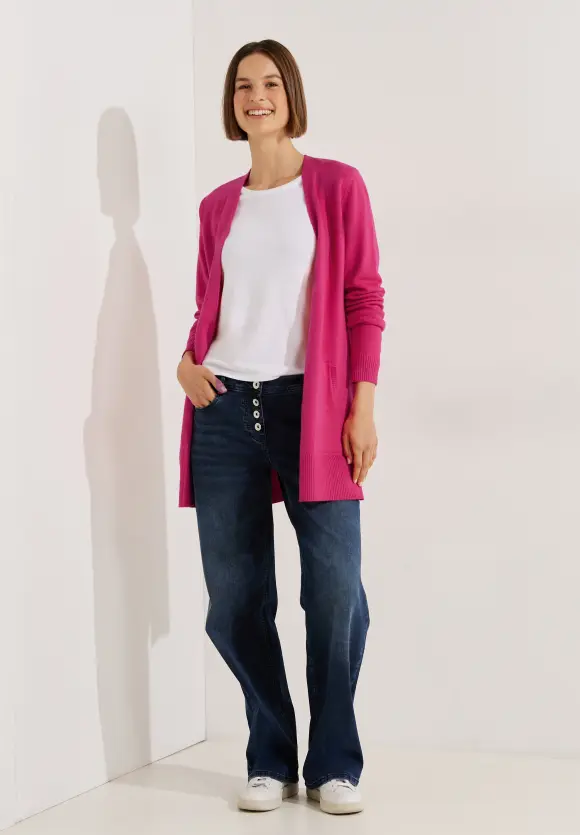 CECIL Cosy Melange Strickjacke