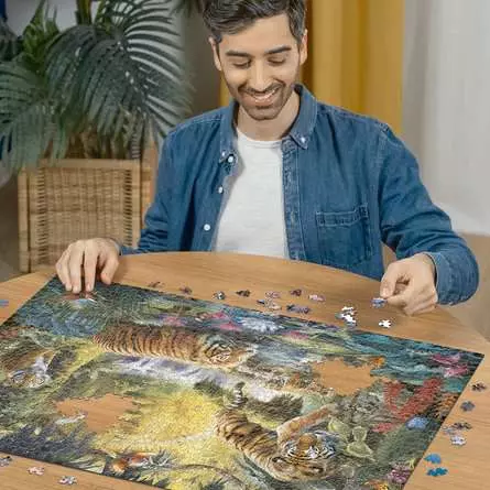Puzzle 1500 Teile - Idylle am Wasserloch
