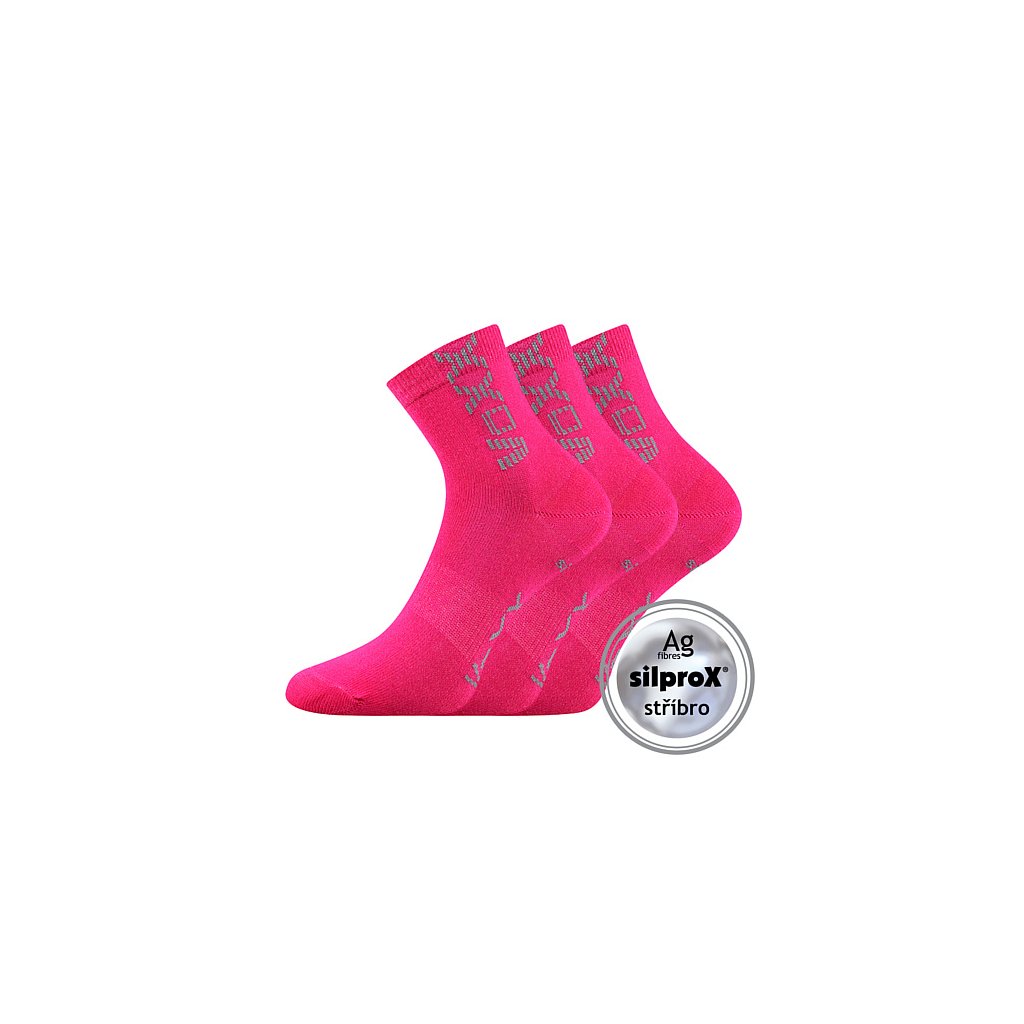 Voxx Adventurik Magenta Sportsocken, 3 Paare