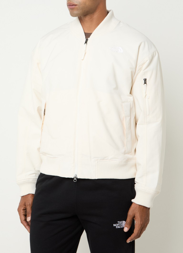 The North Face Bomber jacket with zip pockets and logo