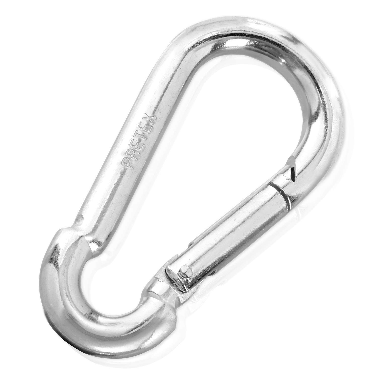PRETEX Spanngurt 2er Set Karabinerhaken 300 kg Karabinerhaken 2er Set verzinkter Carbonstahl bis 300 kg belastbar