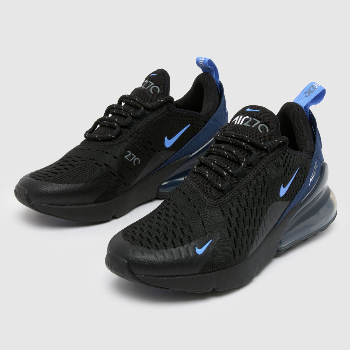 Nike svarta och marinblå Air Max 270 pojkar/ungdomsskor
