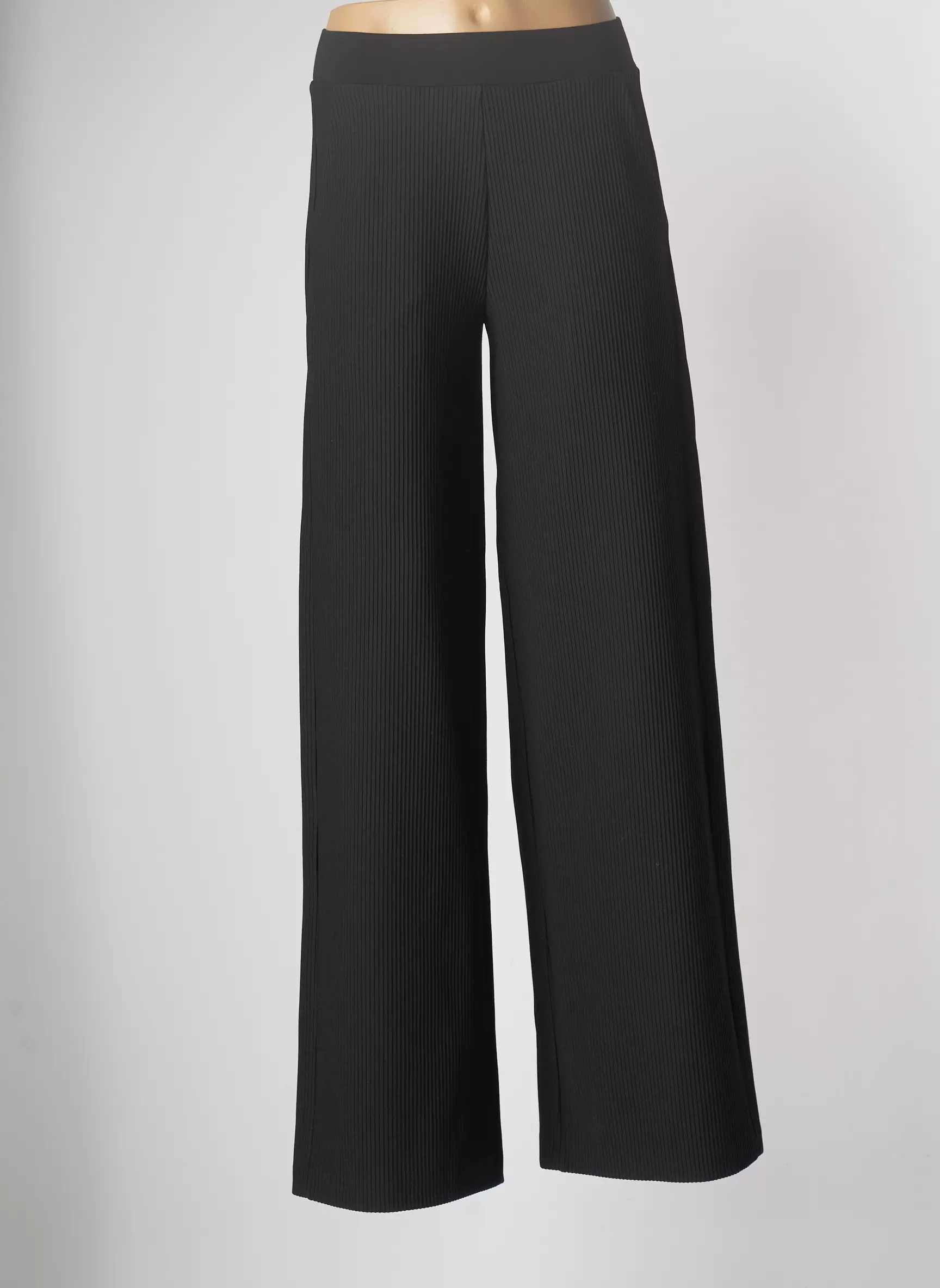 Caractere Pantalons Droits Femme couleur noir