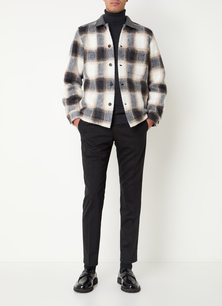 Strellson Noel overshirt in wool blend with chest pocket
