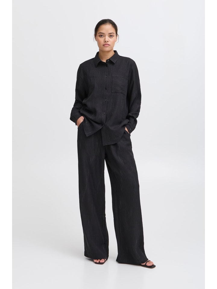 ICHI Relaxhose in Schwarz günstig kaufen