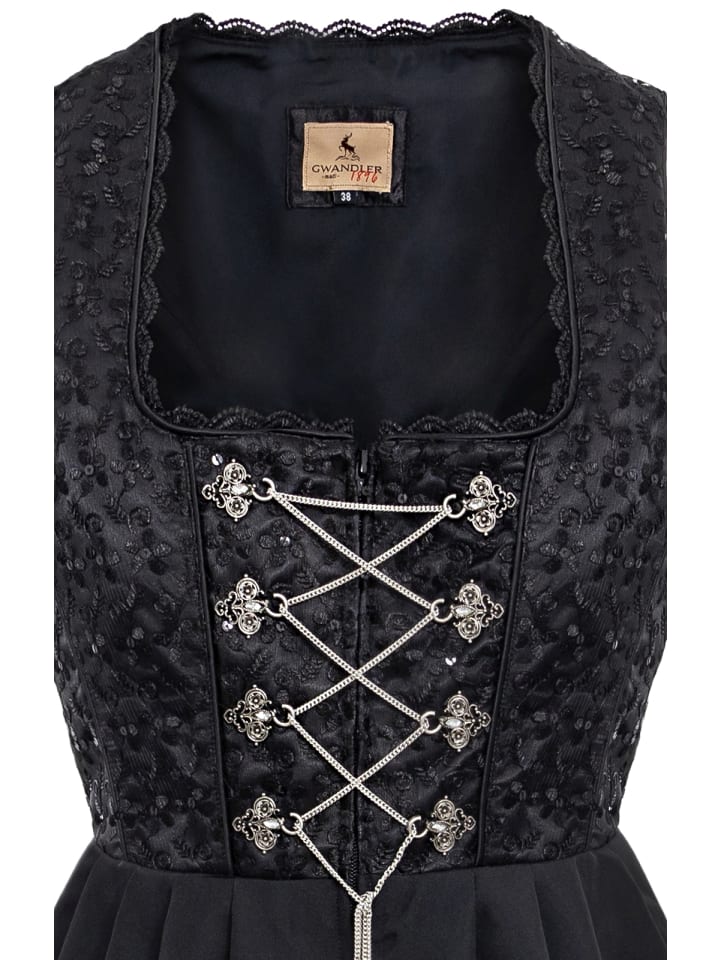 Gwandler Dirndl THERES in schwarz günstig kaufen