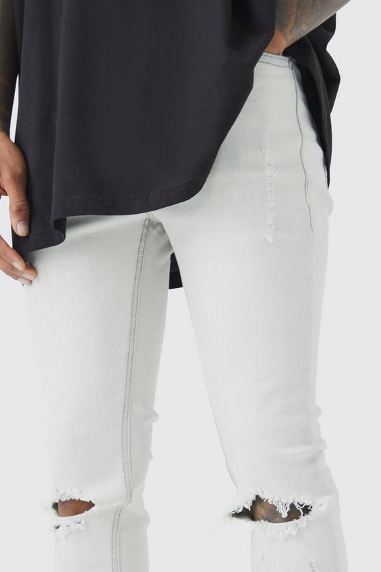 Super Skinny Stretch Jeans mit Rissen