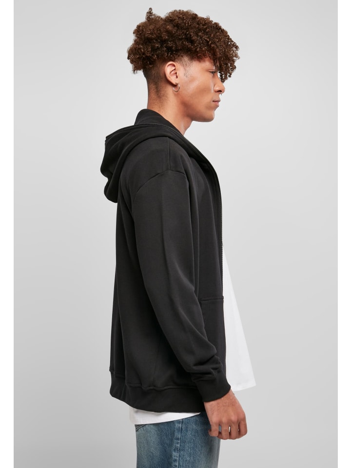 Urban Classics Urban Classics Zip-Kapuzenpullover in black günstig kaufen