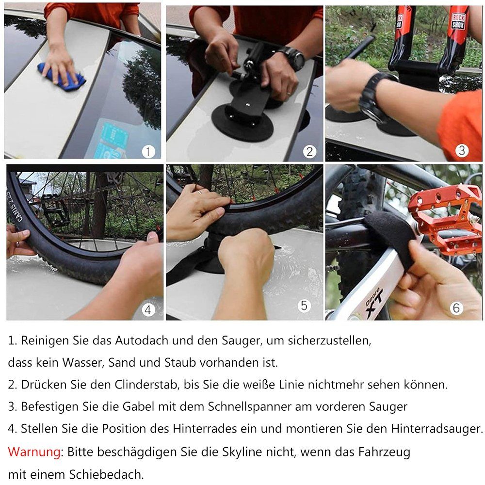 ROCKBROS Dachfahrradträger, für max. 3 Räder, (Fahrradträger, Dachgepäckträger), Max 20kg Leistung