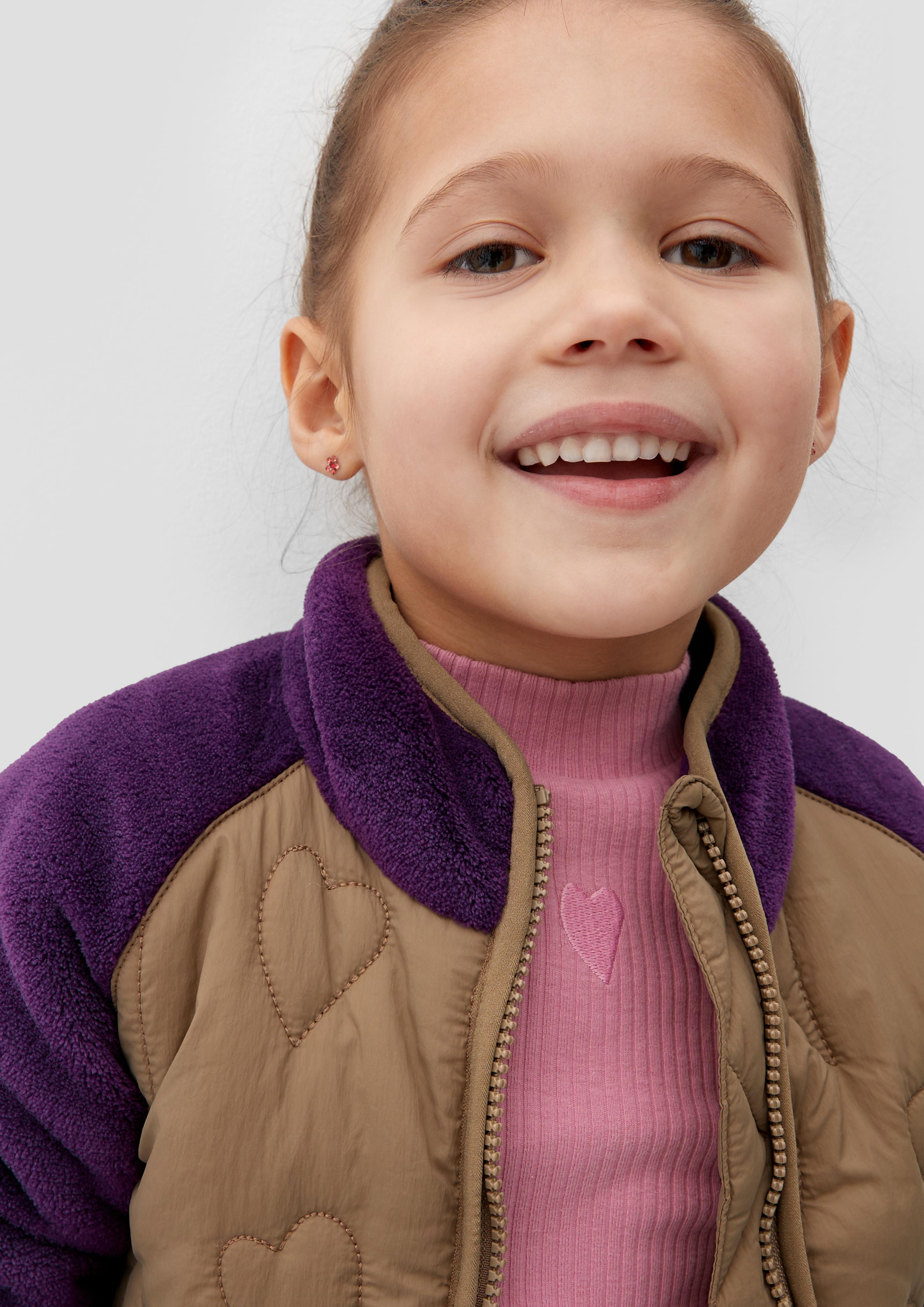 Blousonjacke im Fabricmix  2133851-4836