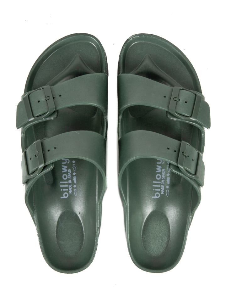 billowy Pantoletten  in khaki günstig kaufen